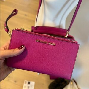 New Michael Kors, magenta colored wallet. Purse in separate Listing.